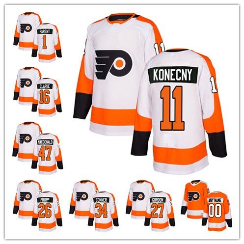 2018 11 travis konecny philadelphia flyers jerseys embroidery2018 travis konecny flyers jersey