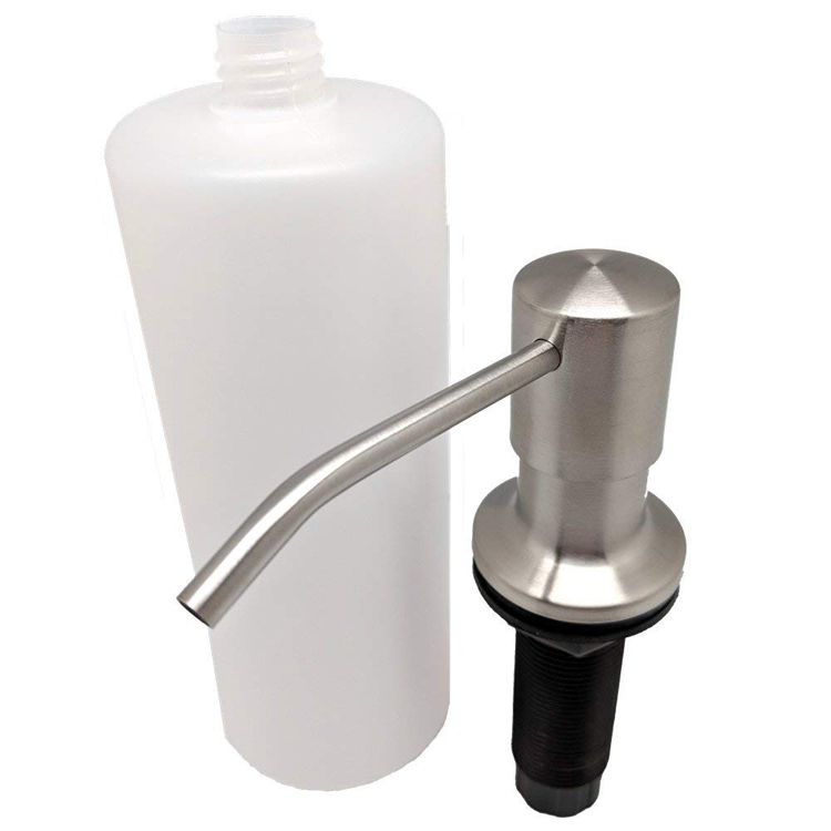 Kitchen Sink Soap Dispenser Stainless Steel Dish Soap Dispenser 350ml 12 Oz Stainless Steel Built In Hand Lotion Pump