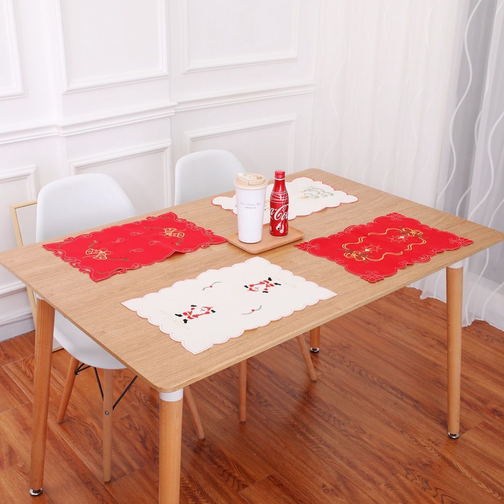 Home Furniture Diy Dining Linen Christmas Tablecloth Table Pads