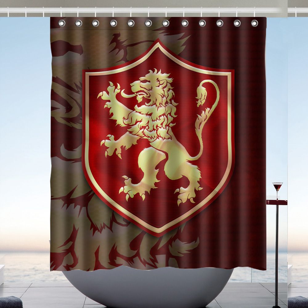Custom Game Of Thrones My Lion Waterproof Bathroom Shower Curtain Polyester Fabric Size 60 X 72