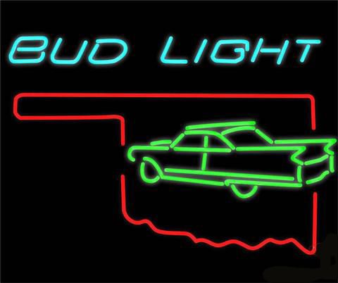 2020 Bud Light Oklahoma Calidac Car Neon Sign Handmade ...