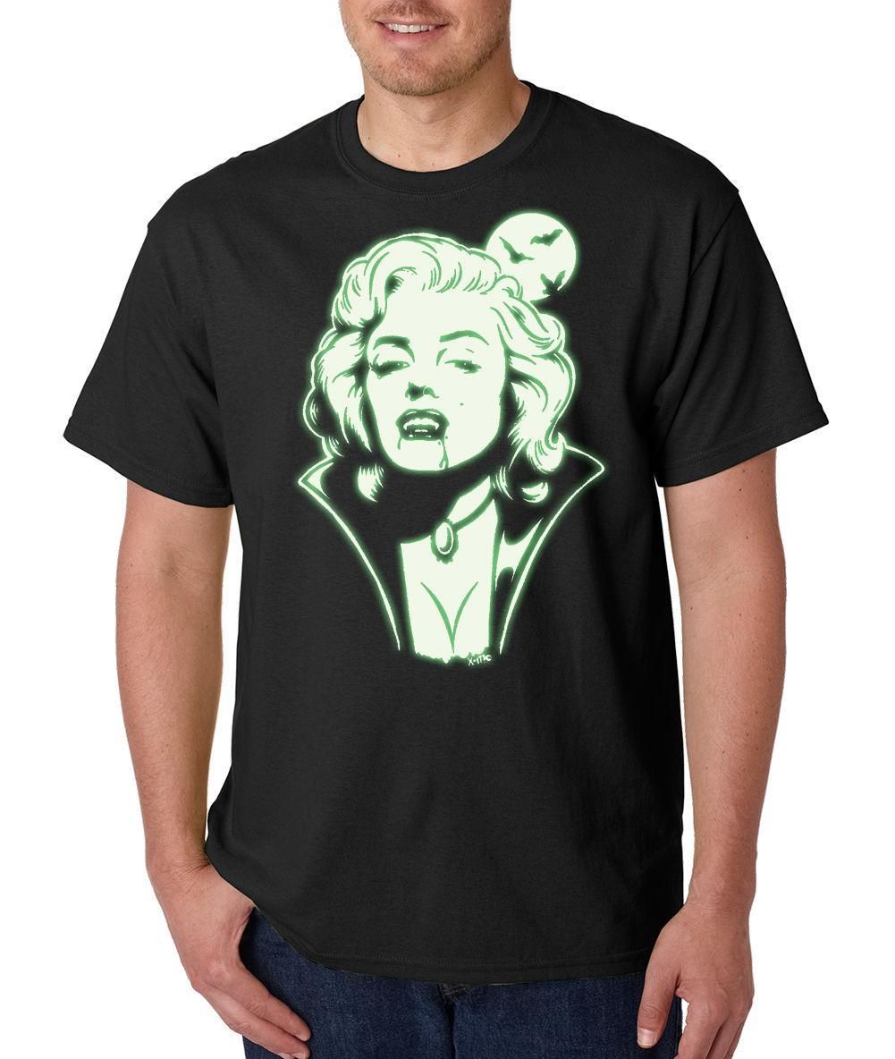 glow in the dark marilyn vampire halloween t shirt all sizescolors 929 t shirt shirt awesome t shirts for guys from liguo0023 1175 dhgatecom