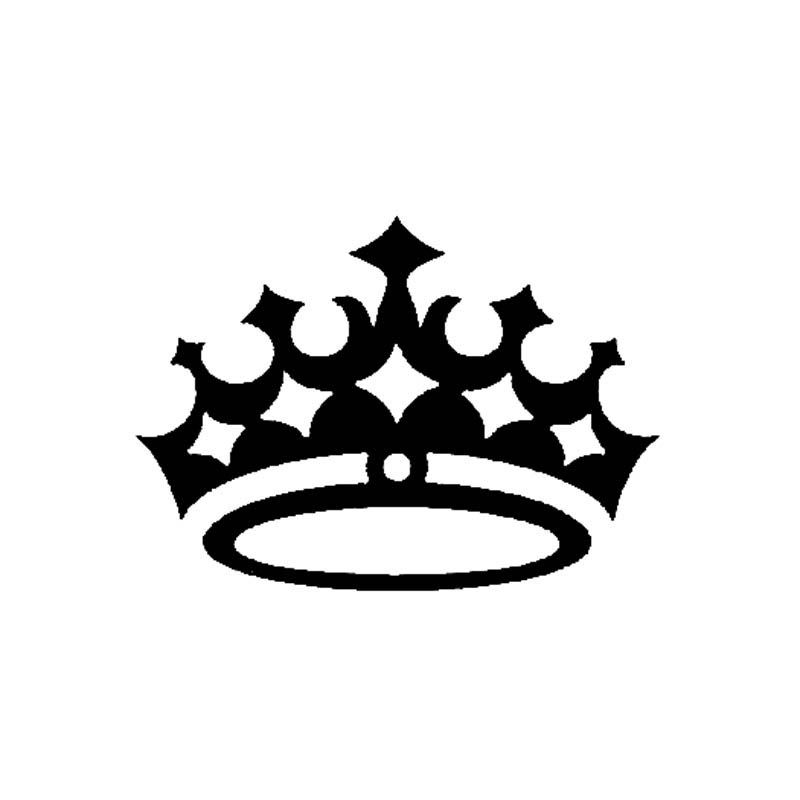 2020 12.7 Cm * 9.1 Cm Five Stars Crown Vinyl Car Stickers Cute And