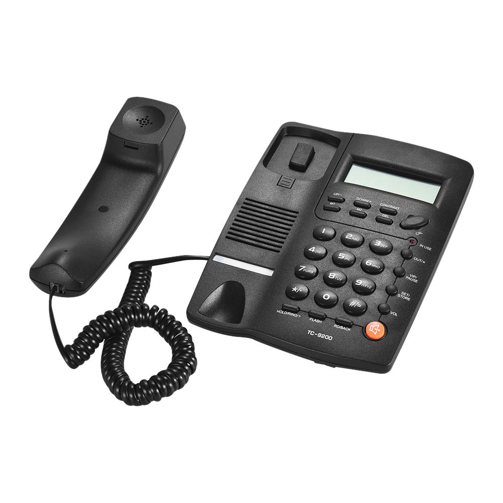 Desk Telefone Corded Telephone Phone Landline LCD Display Caller ID Volume Adjustable Calculator Alarm Clock for Home Call NEW Corded Telephone LCD Display ...