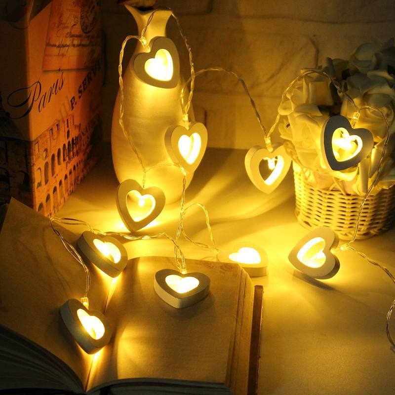1 8m 0 3w 10 Led String Light Battery Operated Heart Shape Fairy 1 8m 0 3w 10 Led String Light Battery Operated Heart Shape Fairy Outdoor Wedding Party Decor Dc3v Purple Lights Camping