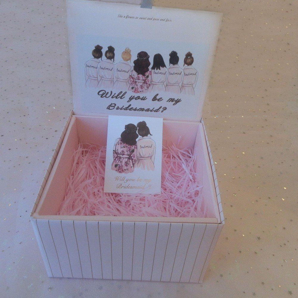 wedding bridesmaid gift boxes
