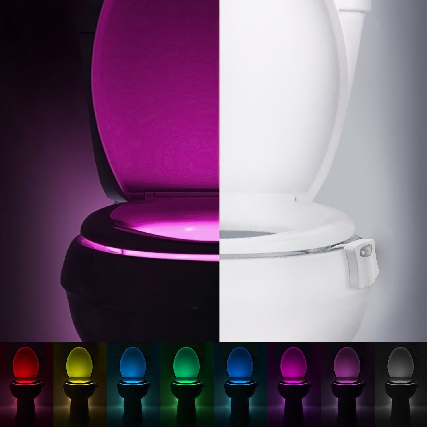 Changing Human Motion Sensor Toilet Light Bathroom Toilet Night Light Changing Human Motion Sensor Toilet Light Bathroom Toilet Night Light