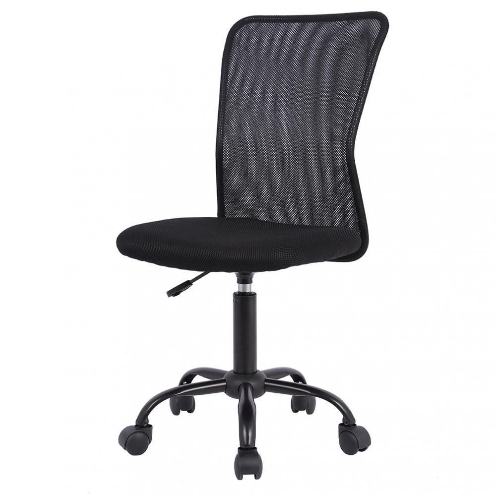 1 Pcs Mid Back Mesh Office Chair Computer Task Swivel Seats Black