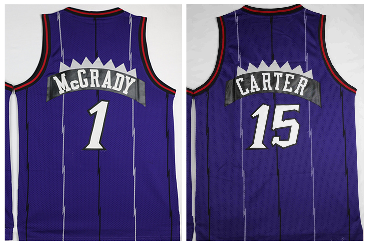 2019 15 Vince Carter Jersey 1 Tracy McGrady Mens Classic Purple 100