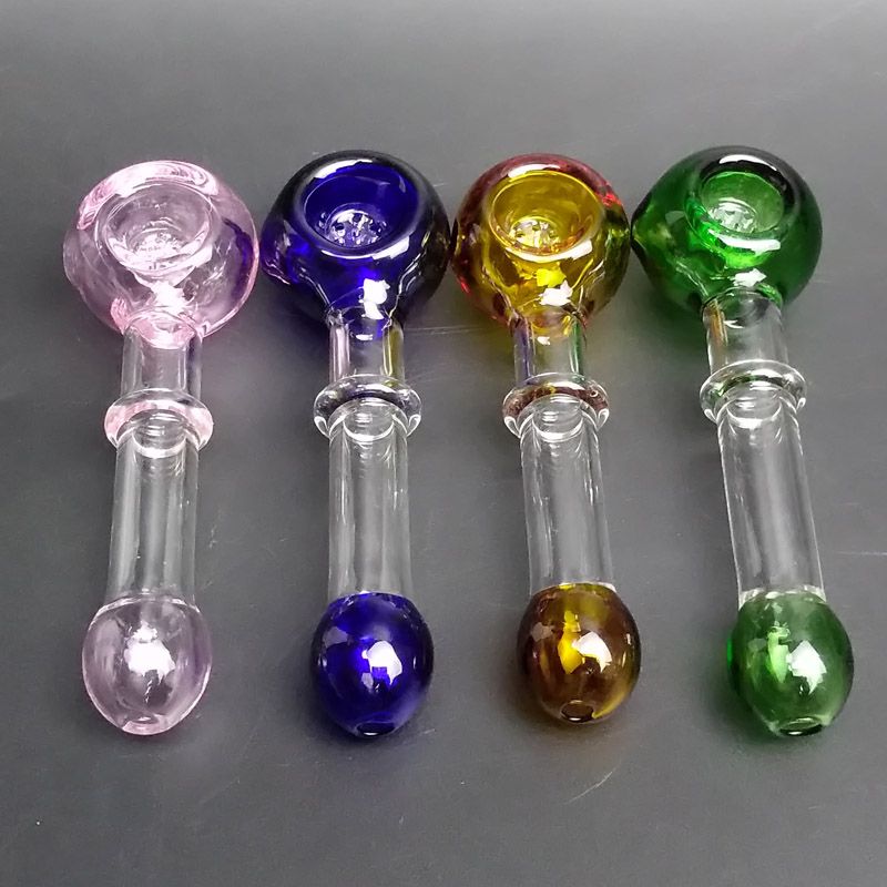 2020 Glass Pipes With Filter Screen Hookah Bong Oil Rig Colorful Glass Pipes Mini Smoking Pipe