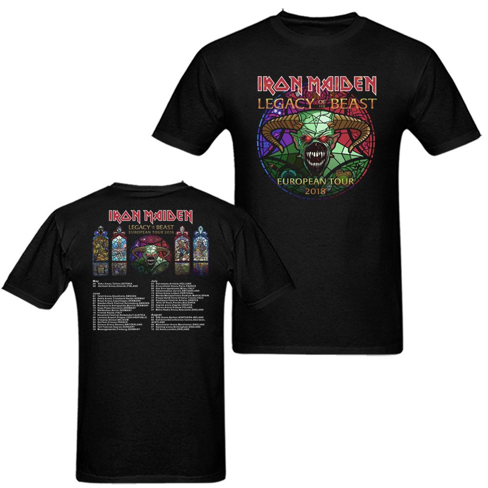 iron maiden tour t shirt