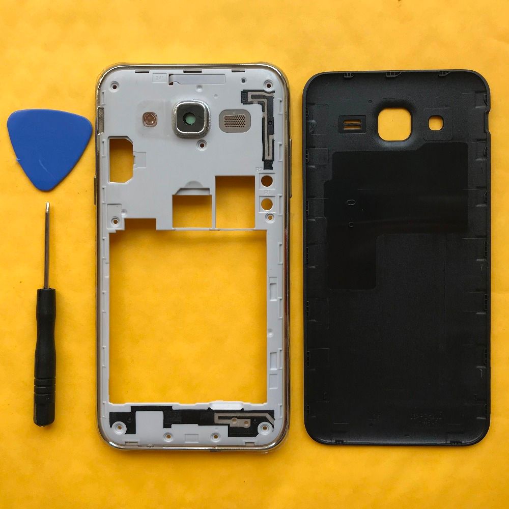 Original Middle Frame Phone Housing Cover For Galaxy J5 2018 J500 J500f J500h J500m J500fn With Rear Battery Door
