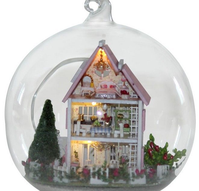 glass dollhouse