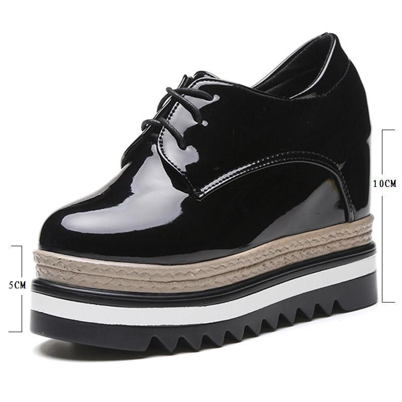 Acquistare Zeppe Tacco Alto In Pelle Donna Zeppe Tacco Alto In Pelle 10cm  Scarpe Zeppe Tacco Alto In Pelle Da Donna Designer Sneakers Zeppa Economico  | Consegna Veloce E Qualità | DHgate Italy