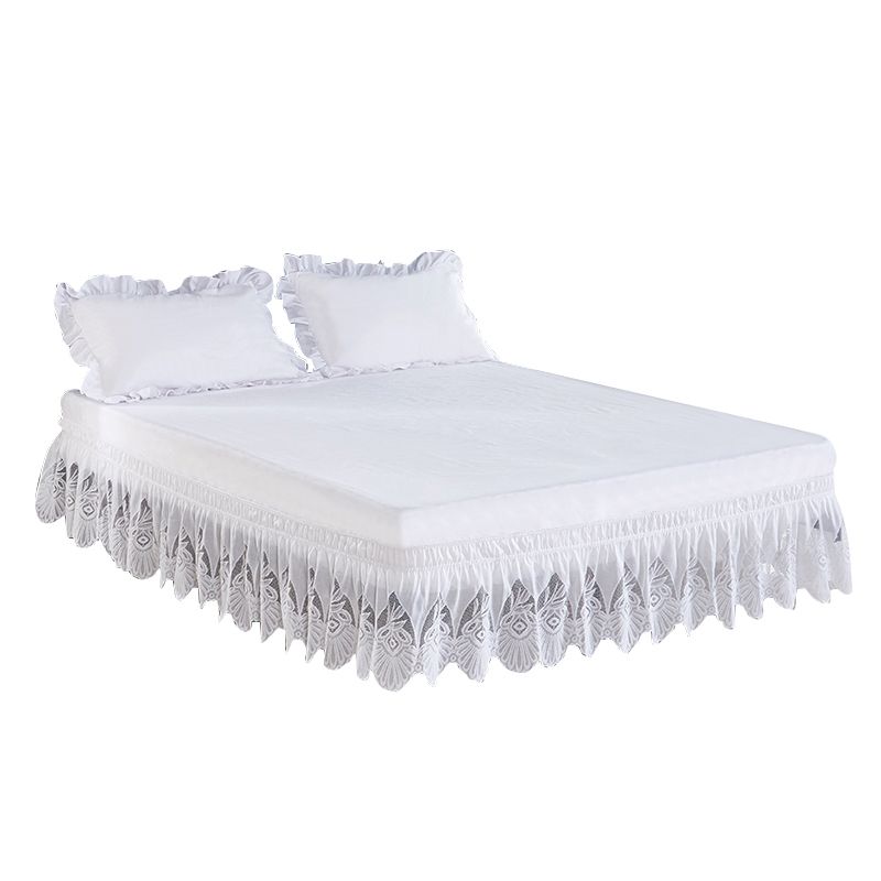 Lace Princess No Bed Surface Elastic Band Skirt 37cm Height Twin Lace Princess No Bed Surface Elastic Band Skirt 37cm Height Twin Full Queen King Super Size Bedspread 20 Inch Drop Bedskirt Gold From