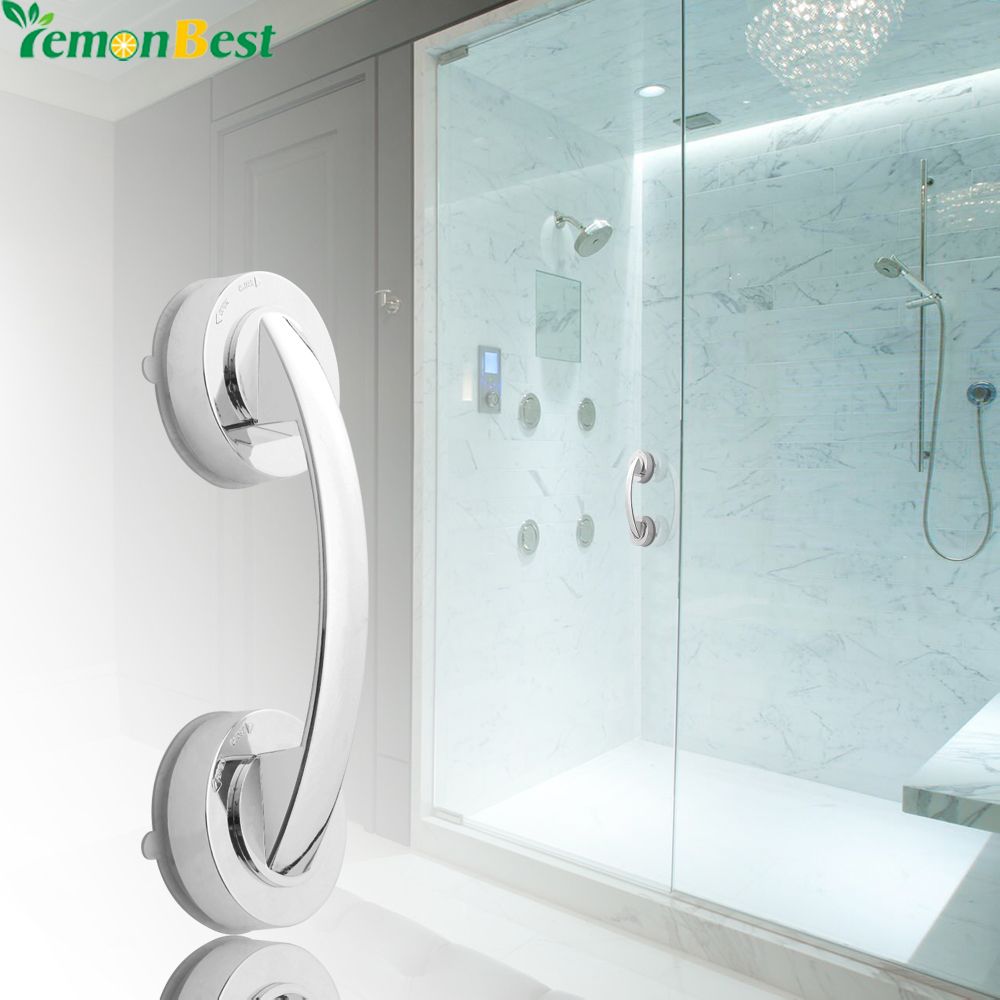 2019 Suction Cup Grab Bar Handle Strong Er Hand Grip For Elder 2019 Suction Cup Grab Bar Handle Strong Er Hand Grip For Elder Children Bathroom Shower Safety Handrails Accessories From Merryseason