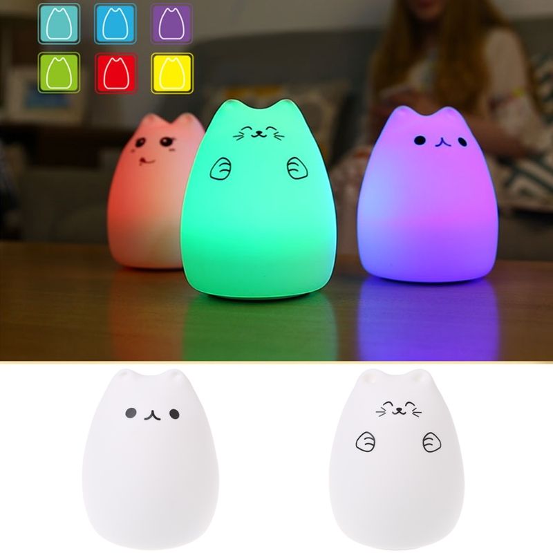2018 Yam Remote Control Night Light Cute Led Portable Cartoon 2018 Yam Remote Control Night Light Cute Led Portable Cartoon Silicone Cat Lamp Xmas Gift From Samanthe 27 85 Dhgate Com