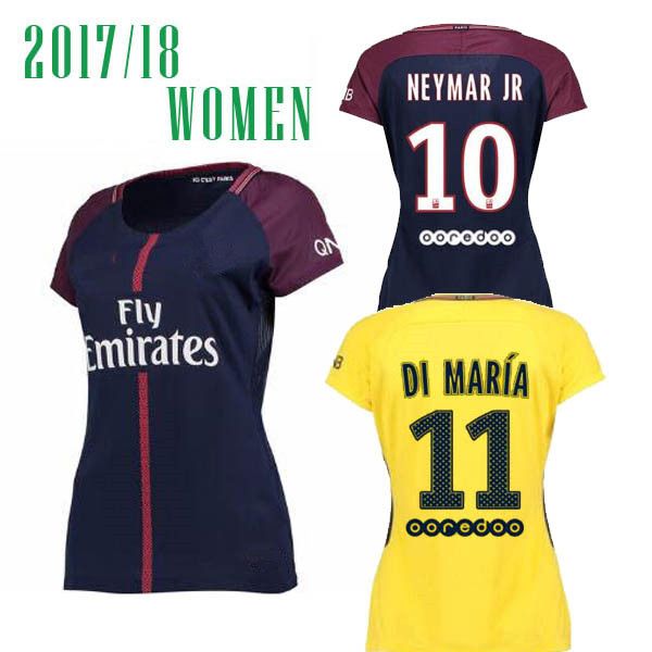 2019 2018 Women NEYMAR JR Soccer Jerseys AURIER T SILVA CAVANI DI MARIA Verratti MBAPPE LUCAS 