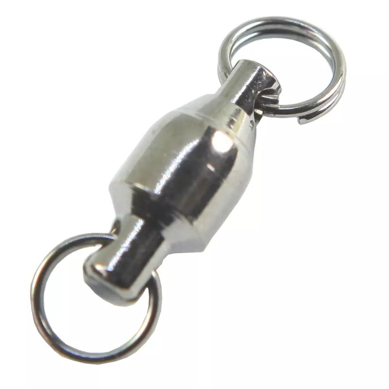 2020 High Quanlity Ball Bearing Swivels With Split Ring 0#~8# Ball Bearing Stainless Steel ...