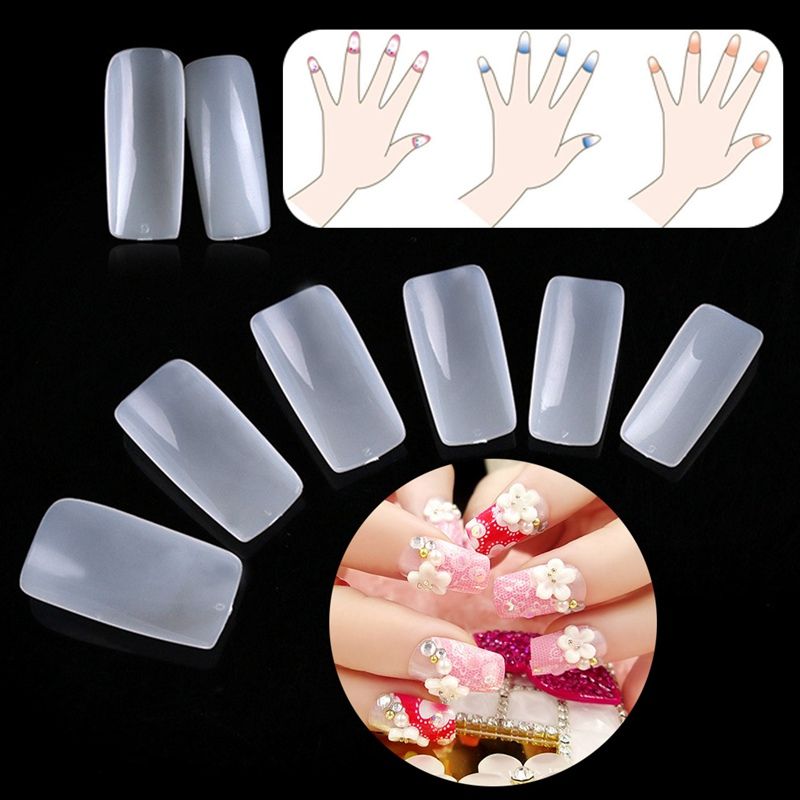 Nature White Clear False Nails French Acrylic Nail Art Fake Nature White Clear False Nails French Acrylic Nail Art Fake