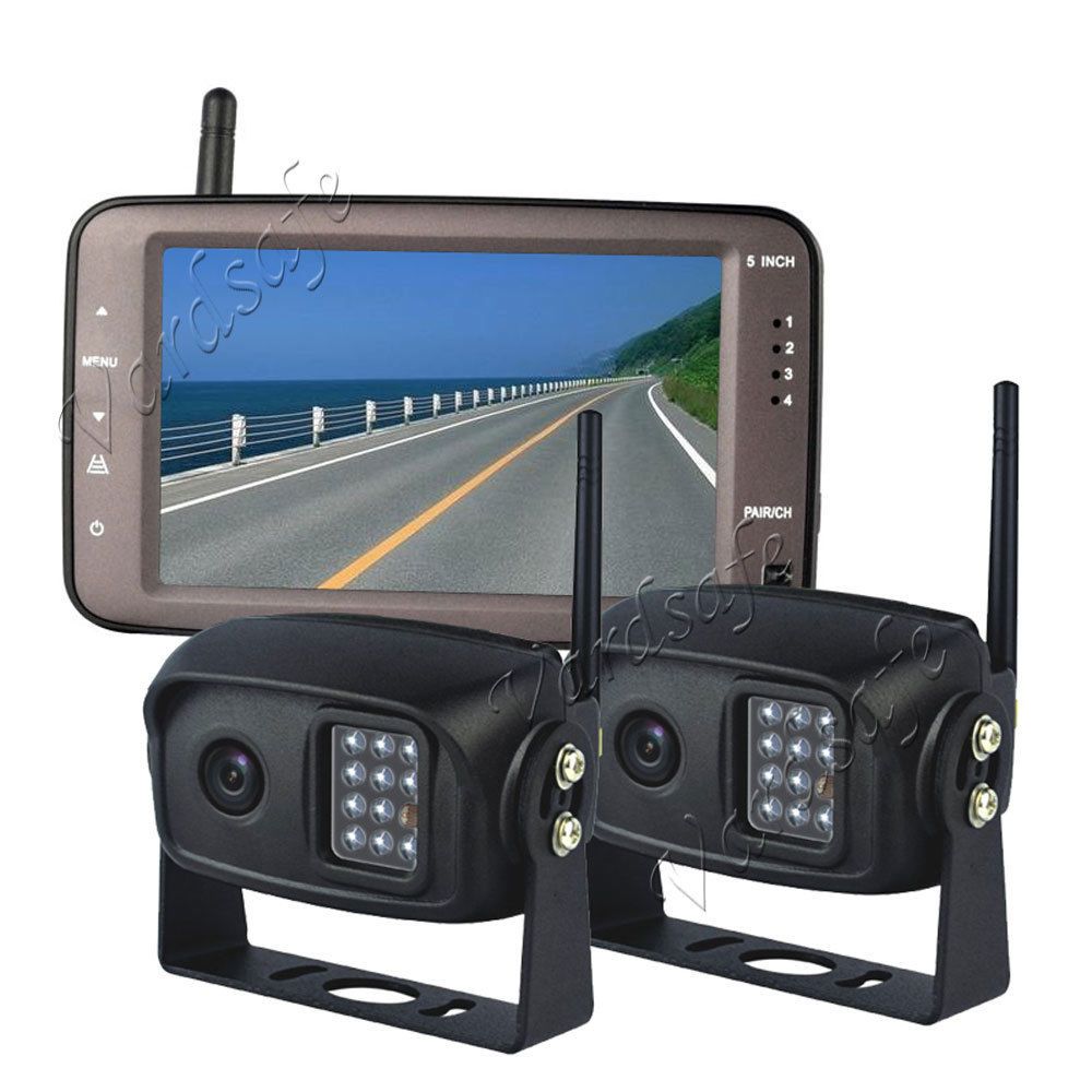 2020 Vardsafe VS796T Car 2 Wireless Backup Camera System For 5th Wheel Travel Trailer Truck RV