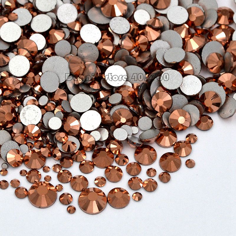 Wholesale Rose Gold 3d Diamond Facet Flat Back Rhinestones Acrylic