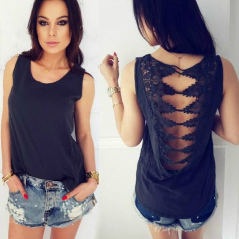 Sexy backless tops for women