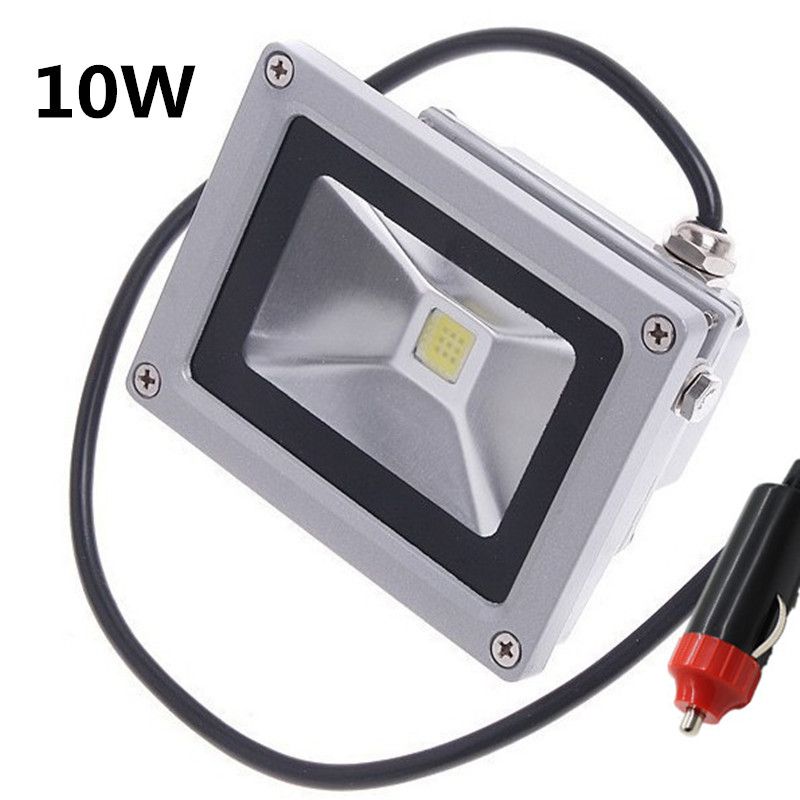 10w 20w Led Floodlight 12v 24v Exterior Lighting Flood Lamp 10w 20w Led Floodlight 12v 24v Exterior Lighting Flood Lamp Cigarette Lighter Plug Car Maintenance Lights 3m Cable Outdoor Garden Wall