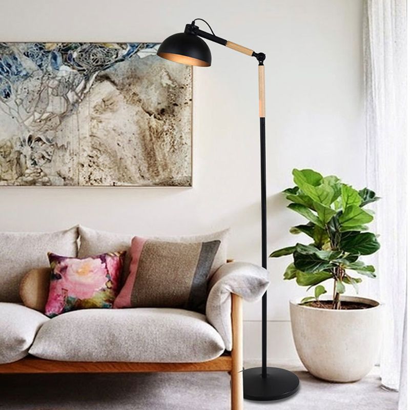 2018 Floor Light Iron Art Wood E27 Rotated Head Beside Sofa 2018 Floor Light Iron Art Wood E27 Rotated Head Beside Sofa Living Room American Style Grow Bracket Shooting Stand From Burty 172 79 Dhgate