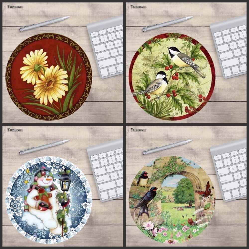 yuzuoan design jolly birds unique desktop pad mousepads computer