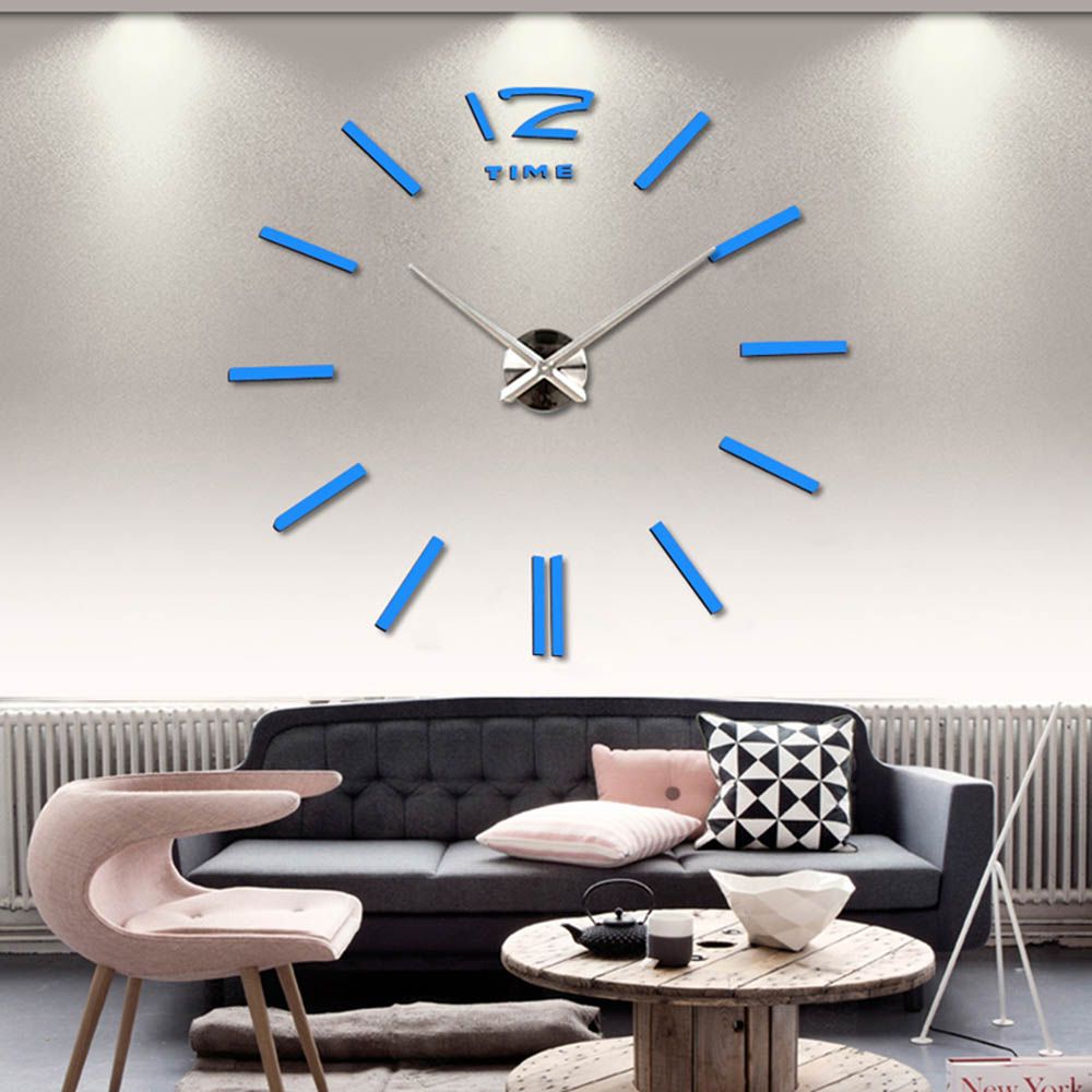 3d Large Wall Clock Rushed Mirror Sticker Diy Living Room Decor 3d Large Wall Clock Rushed Mirror Sticker Diy Living Room Decor Acrylic Self Adhesive Europe Quartz Needle Clocks