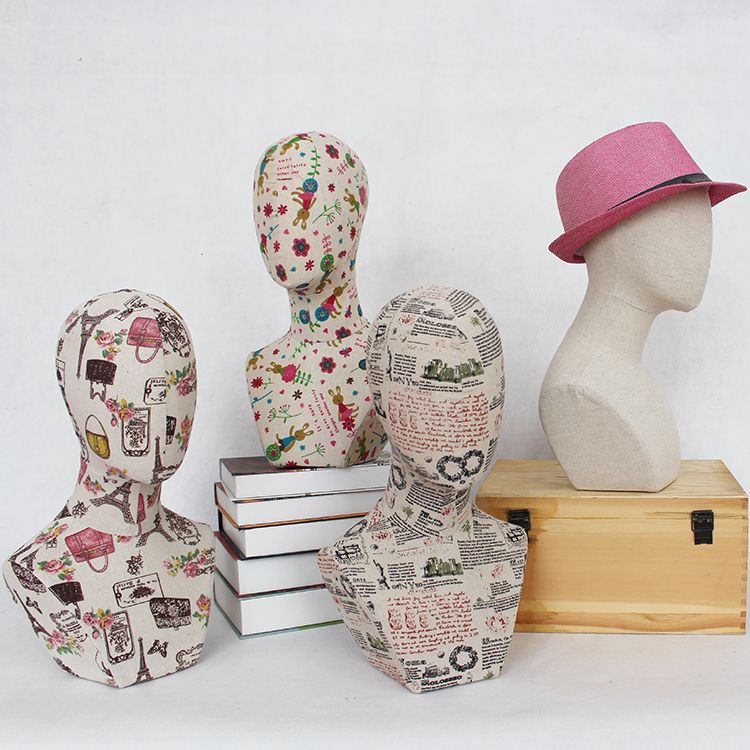 2021 Hot Sale!! High Quality Male Fabric Head Model Fabric Mannequin