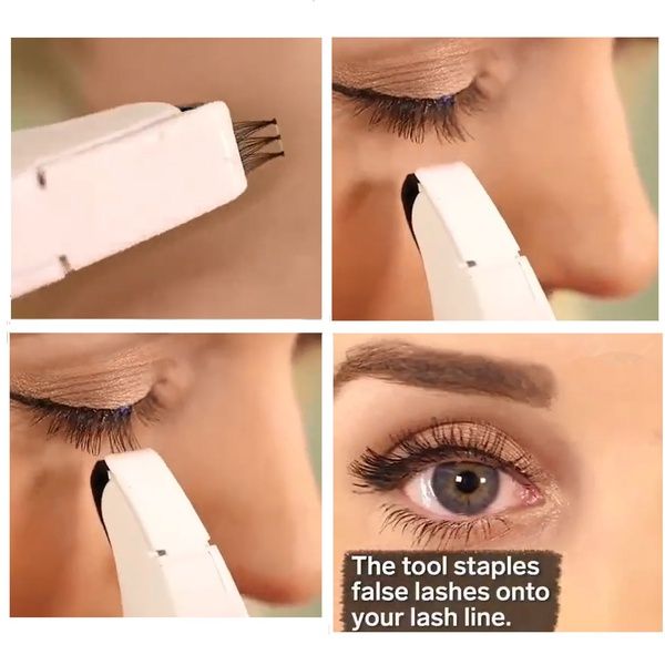 Flashes LASH APPLICATOR Eyelash Stapler Flashes Lash Applicator Mini False  Eyelashes Natural Curl Eye Lash Extensions Tool With 45 Clusters Best Makeup  Brushes Fake Eyelashes From Ladymm, $12.52| DHgate.Com