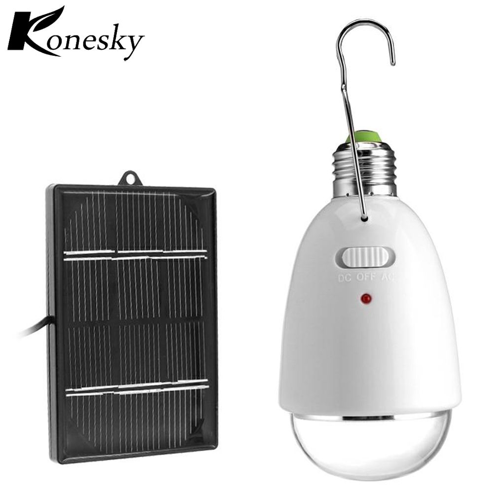 Solar Power Super Bright Emergency Lights LED Bulb Rechargeable Lamp