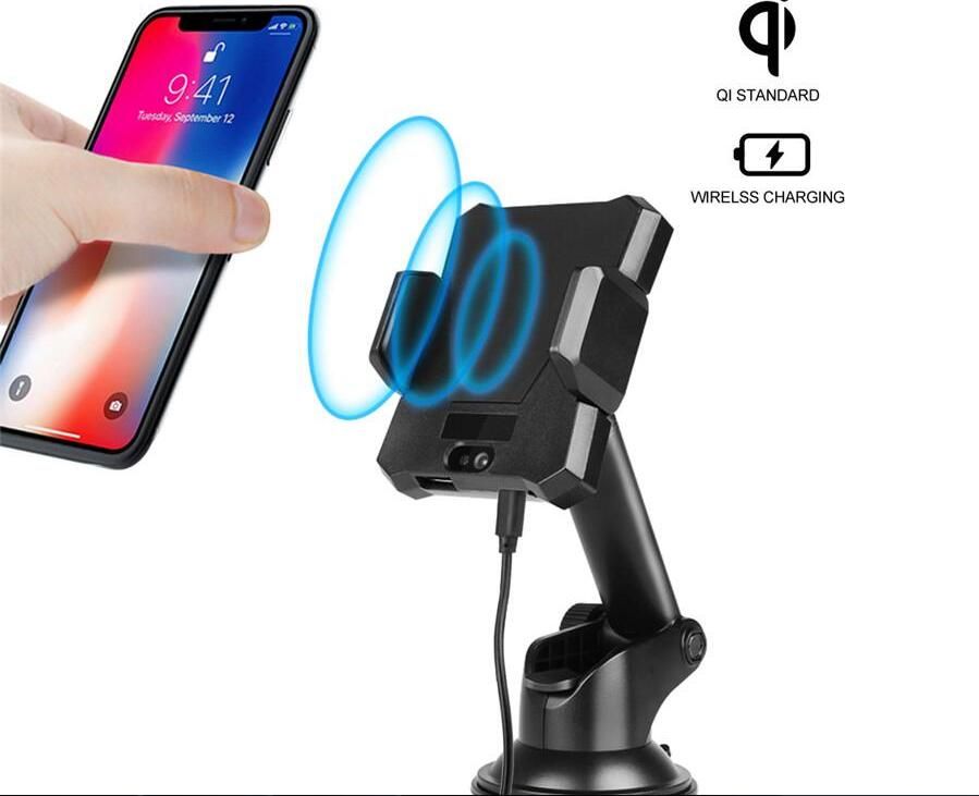 Wireless Car Charger Mount Air Vent Phone Holder Cradle Automatic Induction Cell Phone Holder