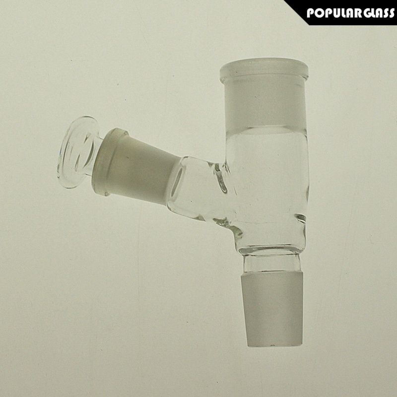 Wholesale 18/18mm Glass Adapter With 14mm Carb Glass Bong Adpters Glass