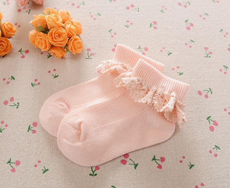 Neu Baby Spitze Socke Mädchen Gestrickt Baumwollmischung Söckchen Neueste