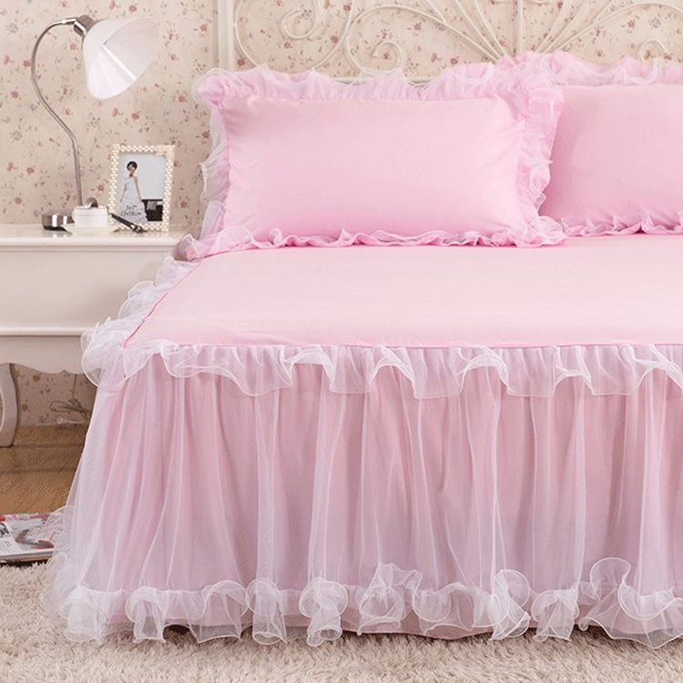 Luxury Rufflled Bedspread Romantic Lace Bed Skirt Sheet Handmade Luxury Rufflled Bedspread Romantic Lace Bed Skirt Sheet Handmade Bedspreads Twin Skirts Queen Size Burlap Dust Ruffle Matelasse Bedskirt From