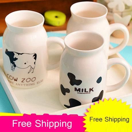 wholesale 250ml 450ml new cute ceramics milk cup the creative