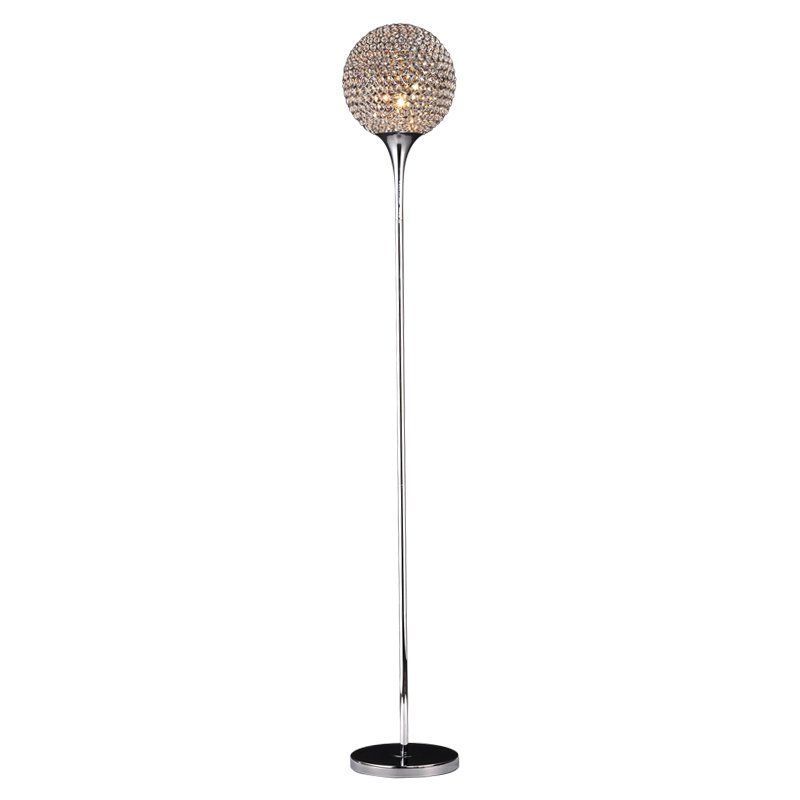 Modern Crystal Living Room Floor Lamp European Glass Lampshade Hanging Bedroom Bedsides Lighting Fixtures