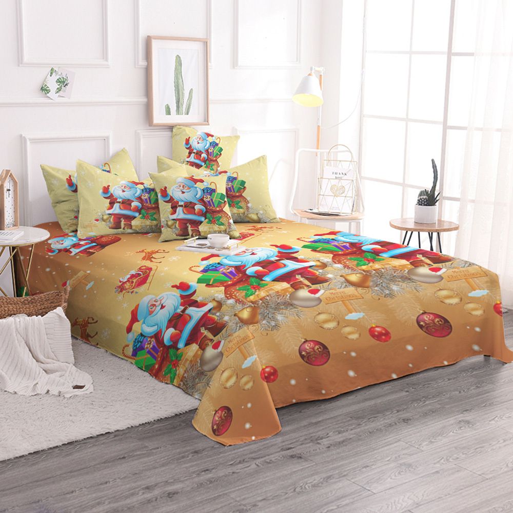 christmas bedding set santa claus cartoon bed duvet cover animal for christmas bedding king