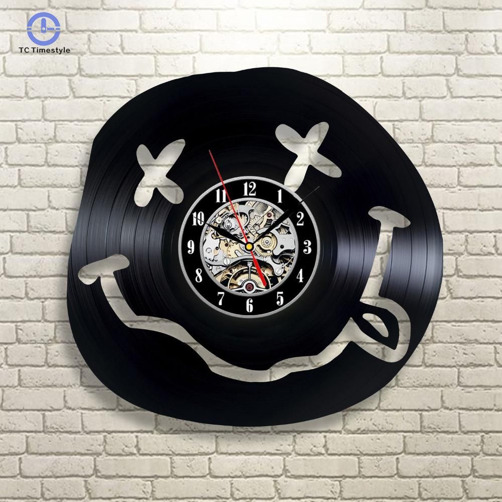 Pared Vinilo Registro Nueva Arte Llegada Sala Colgantes Vendimia Relojes Reloj De Casero Decoración La Moderno SzVMpU