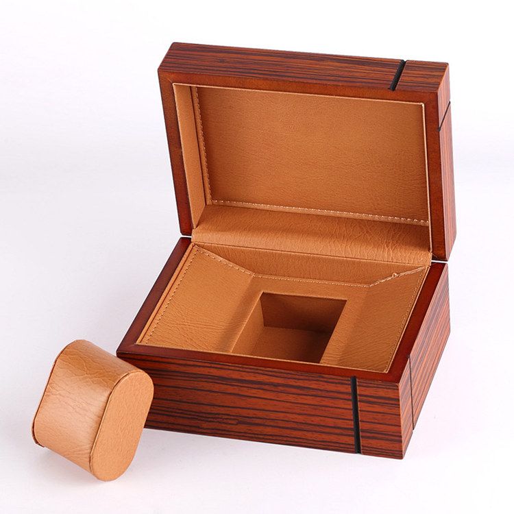 Single Wood Watch Box Brown Storage Case Men New Brand Display Single Wood Watch Box Brown Storage Case Men New Brand Display Gift Mechanical Luxury Watches C028 For From Buete