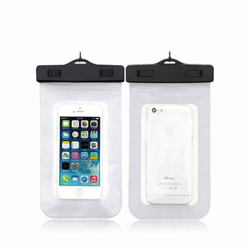 Universal Plus sellado a prueba de agua teléfonos móviles a prueba de agua bolso de cuello bolsa de celda seca para Samsung S7 borde S8 Plus iPhone 8 7 6S