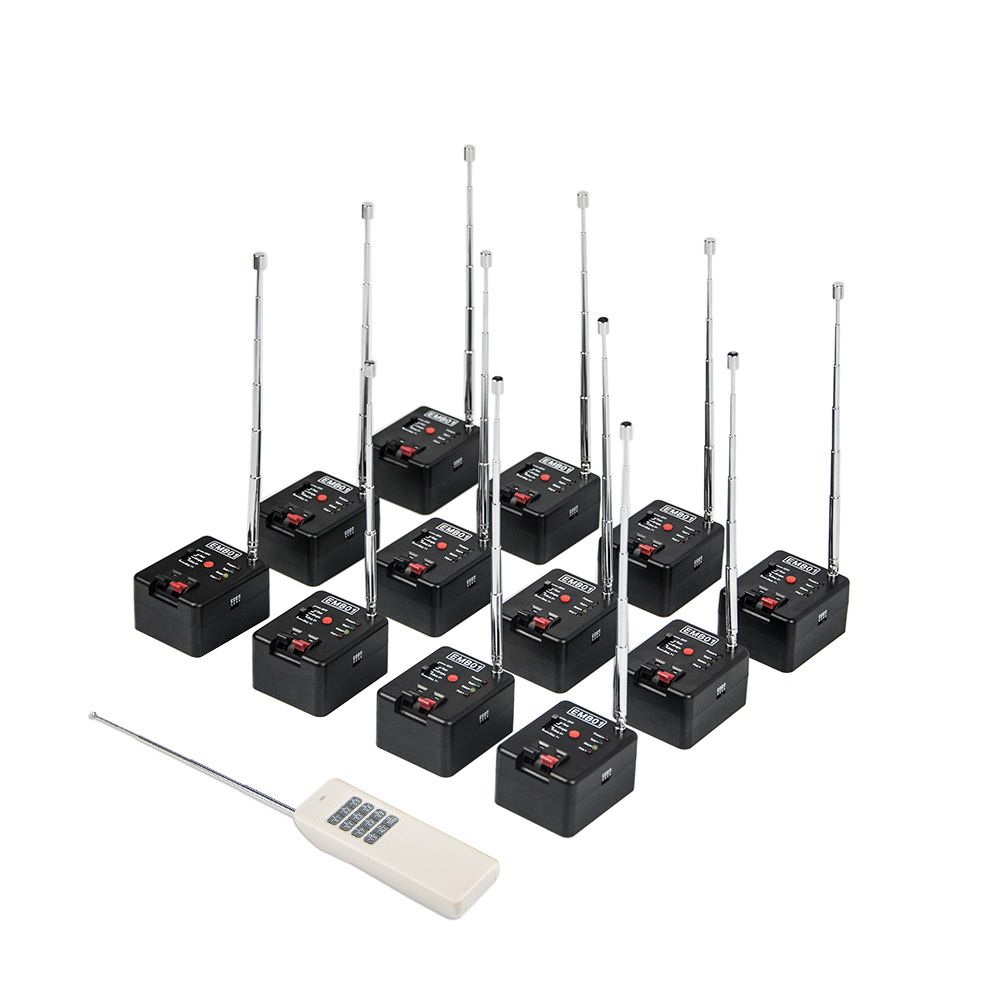 12 Cues Remote Wireless Fireworks Firing System&Four Fire Modes&Wedding Equipment&Stage Equipment Electronic Detonator Fuse Fireworks From Emyplay, ...