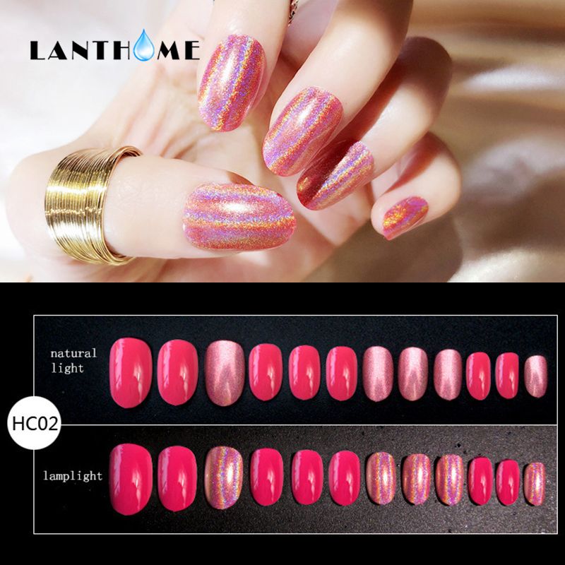 Acquista Unghie Finte Con Disegni Uv Gel Polish Unghie Artificiali