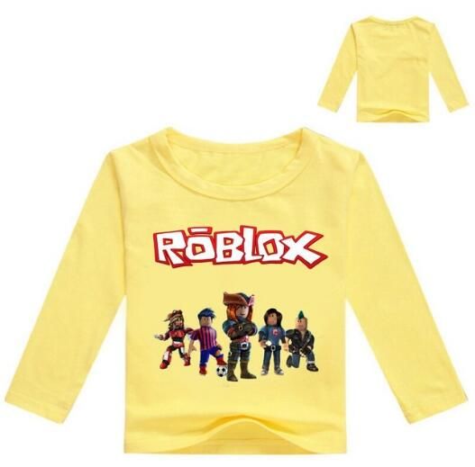 2018 Kids Long Sleeve T Shirt For Boys Roblox Costume For Baby Cotton Tees Children Clothing School Shirt Boys Blouse Tops - 