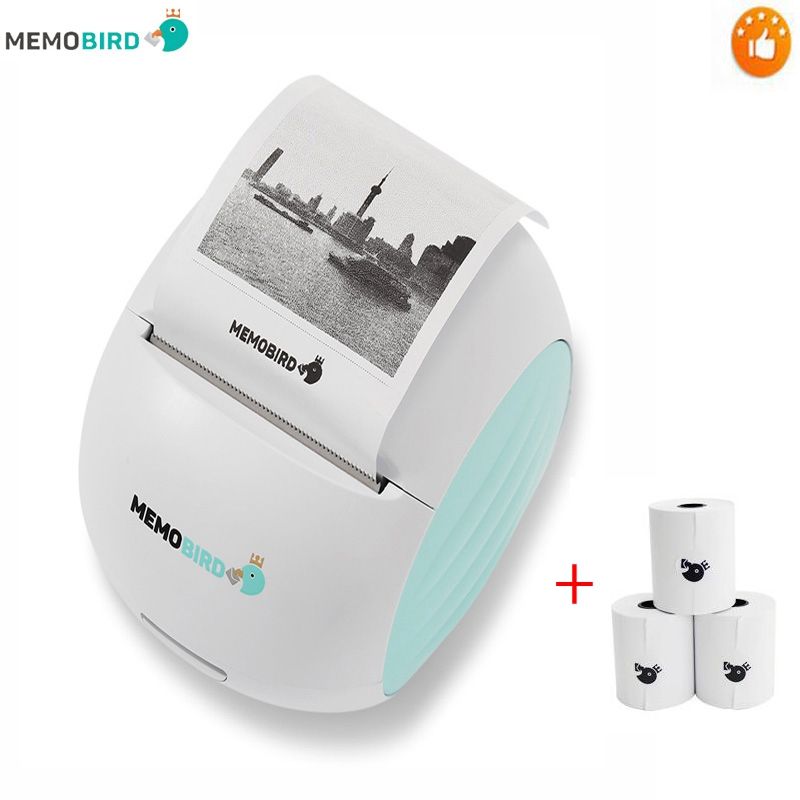 new printer memobird g2 wifi portable printer barcode wireless photo