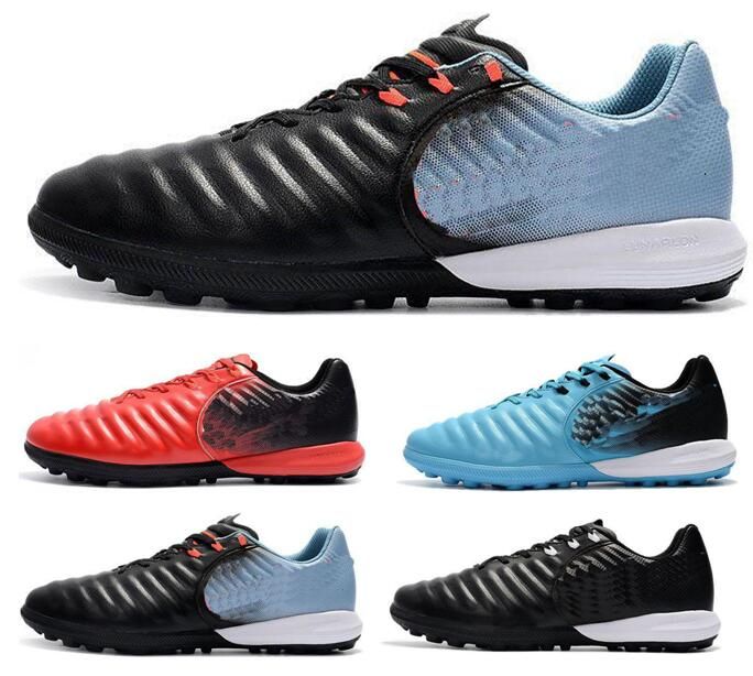 red and black indoor soccer shoes