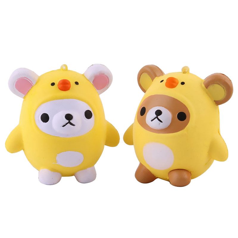 2018 squishy jumbo cartoon bear chickens super slow rising sweet